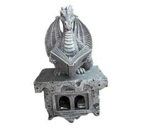 Sharplace Decorazione a Forma di Drago con Luce Solare, Elegante Statuetta di Animale per Patio, Prato E Cortile