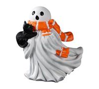 Sharplace Decorazione di Statuina di Halloween in Resina da Collezione, Spettrale E Divertente, per Decorazioni da Tavolo, Accessorio Leggero E Versatile, con Il Gatto Nero