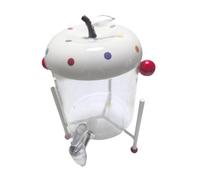 Sharplace Dispenser per Bevande Caraffa per Acqua Fredda Contenitore per Liquidi Brocca in Vetro con Rubinetto E Supporto in Ferro Stabile Adatto per Feste in, UN