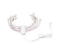 Sharplace Distributore di Alimentazione USB da 5 V, Kit di Cablaggio per Illuminazione con hub di Porte per luci di Modelli in Miniatura, modellismo, 12 Porte