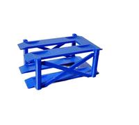 Sharplace Espositore per Auto in 1:64, espositore per Garage, Collezione, Simulazione, pressofusione, Micro Paesaggio, Officina, Decorazione, parcheggio, 2 Strati Blu