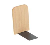 Sharplace Fermalibri Eleganti Divisorio per Libri Ferma Volumi Supporto Decorativo in Legno Dal Design Pratico E Semplice Adatto per Scaffali Biblioteca E, Legno chiaro, 11x8x13cm