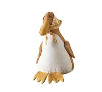 Sharplace Fermaporta Animale Bloccaporta Da Pavimento Fermo per Porta E Sostegno Decorativo in Tessuto a Forma di Anatra Adatto per Casa E Ufficio, Marrone