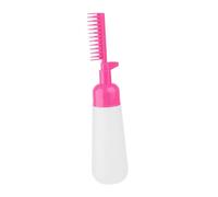 Sharplace Flacone con Pettine per Applicazione di Tintura per Capelli, rosa rossa