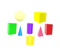 Sharplace Forme 3D Solidi geometrici Forme geometriche Insegnamento della matematica Prisma quadrangolare Materiale scolastico per la casa Scuola Scuola