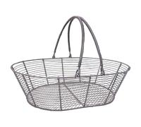 Sharplace Fruttiera Cestino Portafrutta Ciotola Contenitore Verdure in Ferro Stile Moderno Manutenzione Pratica Adatta per Eventi Ristorante Matrimonio Casa, Grigio Argento