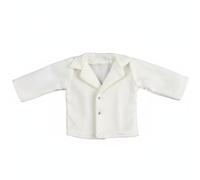 Sharplace Giacca per Bambola Abito Completo Cappotto Camicia Cravatta Tessuto Versatile per Collezionisti Hobbisti Adatta Esposizioni Racconti, Bianco, Giacc Abito