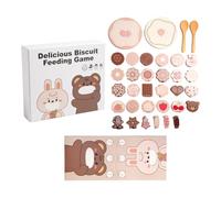 Sharplace Giocattoli in legno per l'alimentazione degli animali con cucchiaio, regalo di compleanno, coordinazione per bambini, gioco di