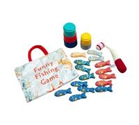 Sharplace Giocattolo Da Pesca in Tessuto, Gioco di Pesca, Educazione Precoce, Gioco Interattivo, Tappetino per Attività di Sviluppo Sensoriale per Bambini Da 1, Beige, Taglia unica bambino