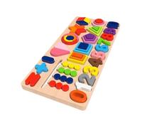 Sharplace Giocattolo di abbinamento delle forme in legno, giocattolo sensoriale, sussidi didattici per bambini da 1 a 3 anni, gioco di conteggio per la prima