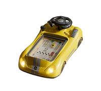 Sharplace Giocattolo volante per bambini con musica e luce, portatile, apprendimento, gioco di di guida per bambini, bambine, Giallo