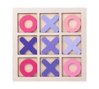 Sharplace Gioco del Tris in Legno, Croci, Giochi di Puzzle, Classico Gioco da Tavolino per Uso Interno Ed Esterno, per Riempire Sacchetti Regalo per, Rosa