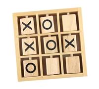 Sharplace Gioco del Tris in Legno, Tris, Gioco della Scacchiera XO, Giochi Interattivi da Tavolino, Rompicapo per, 14.2 cmx14.2 cmx3.5 cm