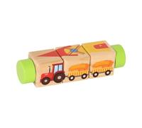 Sharplace Gioco di Puzzle in Legno a Rotazione per l'apprendimento precoce di Bambini e Bambine, per Lo Sviluppo delle capacità motorie Fini e la, Verde