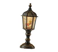 Sharplace Globo di Neve Carillon con Lanterna a LED Sfera Musicale Decorazione Da Tavolo in Resina con 8 Canzoni Adatto per Feste E Casa, Bambola