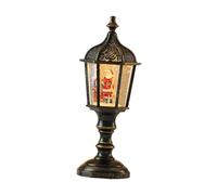 Sharplace Globo di Neve Carillon con Lanterna a LED Sfera Musicale Decorazione Da Tavolo in Resina con 8 Canzoni Adatto per Feste E Casa, Babbo Natale