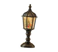 Sharplace Globo di Neve Carillon con Lanterna a LED Sfera Musicale Decorazione Da Tavolo in Resina con 8 Canzoni Adatto per Feste E Casa, Albero