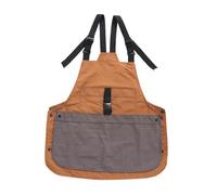 Sharplace Grembiule Da Lavoro Grembiule Cucina Grembiule Regolabile Grembiule con Tasche Grembiule Resistente Agli Schizzi in Poliestere Adatto per Ristorazione, Caramello