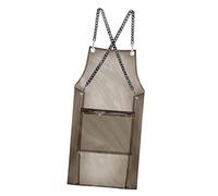 Sharplace Grembiule da parrucchiere con tasca con cerniera, grembiule da lavoro regolabile per lavori artigianali, pasticceria, barbiere, Nero