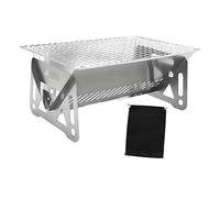 Sharplace Griglia da Campeggio Pieghevole, Fuoco Staccabile, Multifunzionale per Uso Esterno, 10,6x6,3x5 Pollici, Accessorio Portatile con Borsa per Il Trasport
