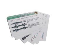 Sharplace Guida Tascabile ai Nodi da Pesca (6 Pezzi), Regalo per Pescatori, Riferimento rapido, Istruzioni Professionali per i Nodi, Ideale per
