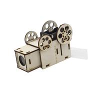 Sharplace Kit di montaggio per proiettore di diapositive, proiettore in legno, giocattolo rompicapo, apprendimento pratico, progetto per la classe, regali di