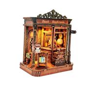 Sharplace Kit Fai da Te in Miniatura per casa delle Bambole con Decorazione di mobili, Ornamento per la casa, Modello di Puzzle 3D, casa delle Bambole Fatta a, Libreria