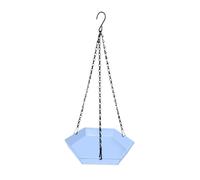 Sharplace Mangiatoia per Uccelli Sospesa, Multiuso, capacità, con Abbeveratoio, Vassoio per Uccelli per Appassionati di Decorazioni E, Blu