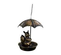 Sharplace Mangiatoia per Uccelli, Stazione D'acqua per Uccelli, a Forma di Animale, Vassoio per L'acqua per L'alimentazione di Colibrì, per Osservat, Scoiattolo
