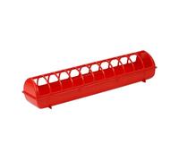 Sharplace Mangiatoie per Pollame da Centro Commerciale, Mangiatoie per Uccelli, Mangiatoie per Quaglie Multiuso E Resistenti con più Fori, Senza Scatola dell'Acqua, 68x16x14cm
