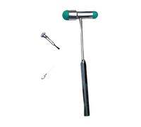 Sharplace Martelli a percussione per riflessi neurologici con spazzola incorporata - Forniture mediche, Verde