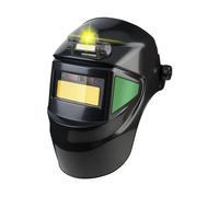 Sharplace Maschera per saldatura auto-oscurante alimentata ad energia solare, resistente alla polvere, con faro, comoda da indossare, cappuccio per saldatura