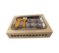 Sharplace Meatball Maker Roller Manuale in Legno per Polpette Utensile Cucina Riutilizzabile con Ventosa Fissa Accessorio Creativo per Preparare Polpette Adatto, 15 Mm