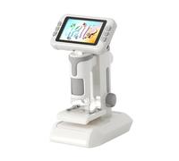 Sharplace Microscopio Didattico per Bambini 100x-1600x con Luce Giocattolo Didattico Interattivo in Vetro per Esterni per Bambini Regali di Compleanno, Grigio