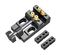 Sharplace Mini Morsa Da Trapano, Morsa Da Tavolo, Piccolo Morsetto Universale in Alluminio Piatto, Morsetto, Vise W Clamp Block