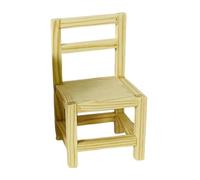 Sharplace Mobili per Case delle Bambole in Legno, Mobili in Legno, Miniature, Scene in Miniatura, Collezione di Accessori per La Decorazione del Soggiorno, Sedia 4.5x8cm