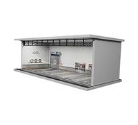 Sharplace Modello 1/64 Vetrina Acrilica Parcheggio Garage Scenografia Supporto Espositore Simulazione Auto Adatta alla Collezione Decorazione Regal, Negozio di riparazioni
