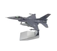 Sharplace Modello di Aereo da Caccia F16C in 1/100 con Supporto, Modello di Aereo in Lega educativo per scaffale, scrivania, vetrina