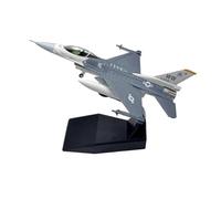 Sharplace Modello di Aereo F-16C in 1:100 con Base, Modello di Aereo da Caccia stimolato, Giocattolo da Attacco per la casa