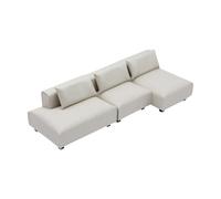 Sharplace Modello di Divano per Casa delle Bambole, Mobili in Miniatura per Giochi di Ruolo, Accessori Decorativi Classici per Casa delle Bambole con Cuscino, S 1row White