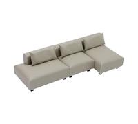 Sharplace Modello di Divano per Casa delle Bambole, Mobili in Miniatura per Giochi di Ruolo, Accessori Decorativi Classici per Casa delle Bambole con Cuscino, M 1row Gray