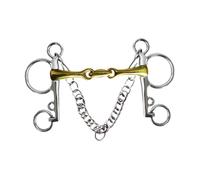 Sharplace Morso per Cavallo con Catena a Gancio per Cordolo Imbracatura Resistente all'Usura Filetto per Cavallo da 12,7 Cm Strumento per Addestramento Cavalli