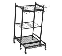 Sharplace Organizzatore per Attrezzi Da Giardino con Ruote per Un Semplice Montaggio per L'organizzazione Del Capannone