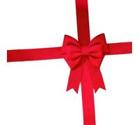 Sharplace Pacchetto di Materiali Fai Da Te per Fiocchi Giganti, Ornamento Decorativo per Sfondo per Cerimonia di Fidanzamento, Ingresso, Regalo Enorme, Rosso brillante