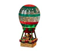 Sharplace Pallone di neve con mongolfiera e canzoni musicali illuminate per donne e colleghe, Orso