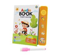 Sharplace Parole Inglesi Libro sonoro Inglese Illuminazione Giocattolo per Bambini Vocabolario educativo Studiare Ascoltare e Imparare Frutta/Animali