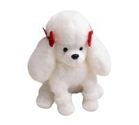 Sharplace Peluche a Forma di Cane da 20 Cm per Divano, Realistico E Adorabile, Ideale Come Decorazione, Regalo per Adulti, Ragazzi E Ragazze, Bianco