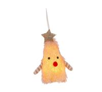 Sharplace Pendente Natalizio Addobbo Da Appendere Ornamento Luminoso Oggetto Decorativo Miniatura per Feste Realizzato in Tessuto di Poliestere Adatto per Decor, Rosa Chiaro