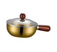 Sharplace Pentola per zuppa, pentola per la casa, professionale, regalo per il riscaldamento, utensile da cucina, per il latte, scaldaburro, 16 Cm Oro