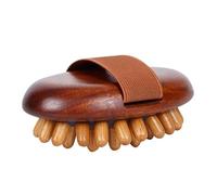 Sharplace Pettine per massaggio del cuoio capelluto in legno, spazzola in legno, scrubber manuale portatile per shampoo, strumento, spazzola per